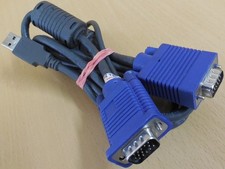 Xystec KVM Kabel VGA auf VGA + USB ca. 1,2m Länge für z.B. NCBL-102UP Ro* pz1131