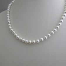 Kette MuschelkernPerlen rund