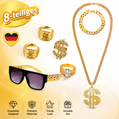 Dollar kette set stück - kette,