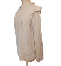 💙Damen Bluse Grau-Weiß