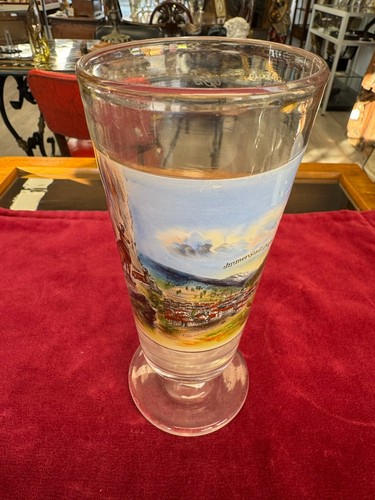 Antikes andenkensglas glas - antikes,