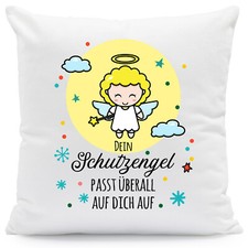 Bedrucktes Kissen mit Spruch