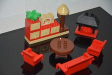 LEGO® DUPLO  Wohnzimmer Einrichtung Puppenhaus - Sofa Sessel Kamin Fernseher usw