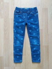 Boden Mädchen Jeans Hose Jeggings blau Größe 5Y 110cm Herz Muster
