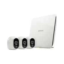 ARLO Überwachungskamera System VMS3330 IP 3x Kamera HD WLAN Nachtsicht weiß