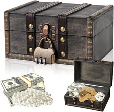 Schatztruhe Holz, Vintage