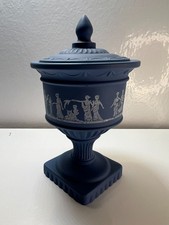 Vintage Avon Avonshire Blau Duftkerzenhalter Griechisches Sammlerstück Art Dekor