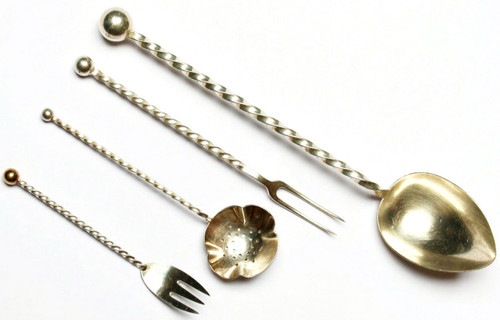 Besteckteile versilbert - 4,