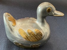 Vintage Ente massiv Zinn Dose