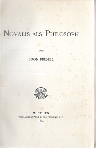 Egon friedell - friedell, )