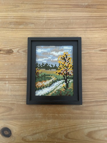 Vintage gobelin stickbild - vintage,