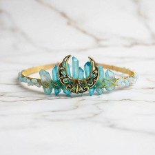 Aquamarin Blaue Tiara -