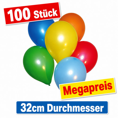 Großpack 100 bunte - 100,