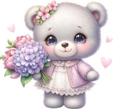 Kleines Mädchen Teddybär