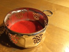 Halter für Flaschen silberfarbig