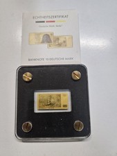 Gold Barren 1/500 Oz 10 Deutsche Mark Banknote Au 999 (103643)