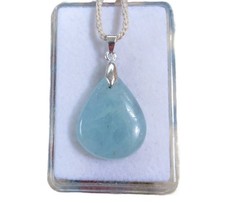 Aquamarin Cabochon Anhänger