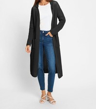 Mode von Heine Damen Strickmantel Verschlusslos Langarm schwarz Gr. 40 NEU