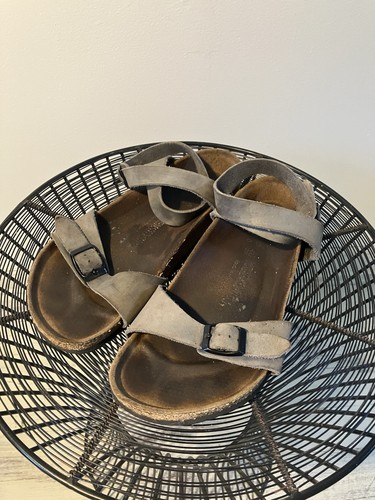 Birkenstock yara gray leather - gray,