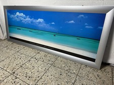 XL Bild Wandbilder Druck Rahmen Glas 160x64 Mackie Tom Palm Beach Aruba
