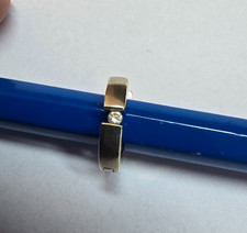 Creole 585 Weissgold Ohrringe