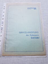 Einbau Anleitung Unitra Diora DDR Autoradio Safari f. Wartburg Zastawa Skoda