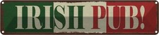 Blechschild 10x46 cm Irish Pub