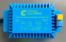 Trafo Conrad BV00/026 52VA 18 Volt AC Modellbahn Hochleistungstransformator