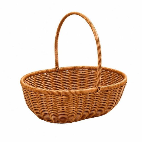Henkelkorb aus polyrattan - aus,