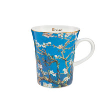 Vincent van Gogh Kaffeebecher Tasse MANDELBAUM BLAU 400ml Goebel Porzellan