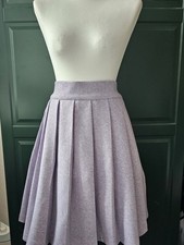 Rock Lila Faltenrock Kaschmir