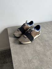 balenciaga Grey Leather And