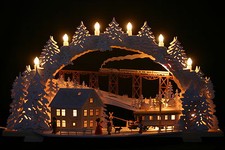 3D Schwibbogen 72cm Zugfahrt