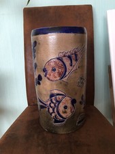 Bodenvase, Fische, aus Ton