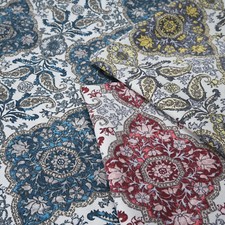 Canvas Panama "Karola" Polster Stoff Vorhang Gardinen Blumen Meterware ab 50 cm