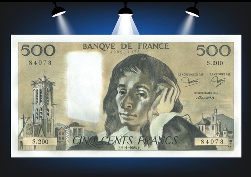 500 francs pascal 1984 - francs, f.71.30