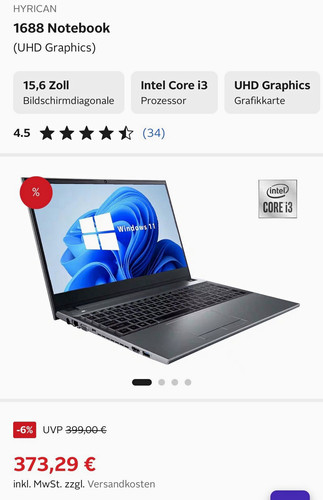 Hyrican 1688 notebook - 1688,