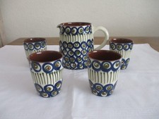 Bunzlauer Keramik Krug mit 4