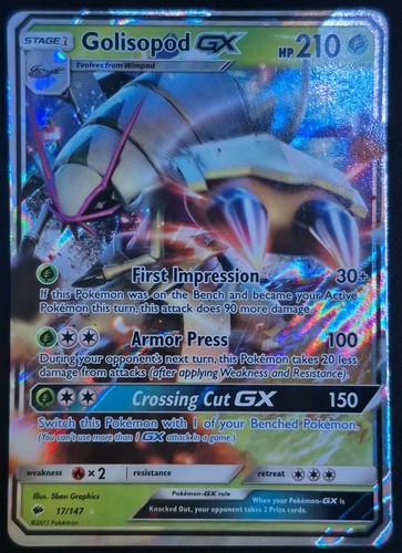 Pokémon karte golisopod - karte, gx