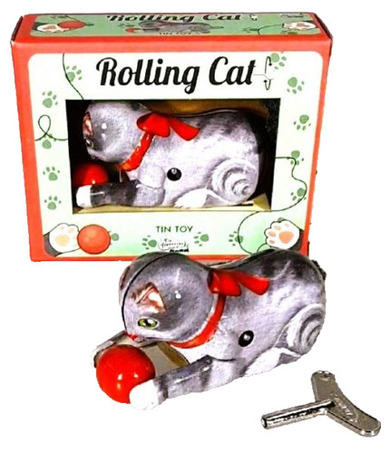 Blechspielzeug katze mit - ,