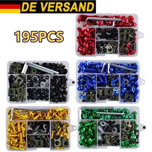 195pcs motorrad schraubenset - 195pcs,