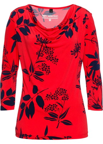Shirt mit wasserfallausschnitt - shirt,