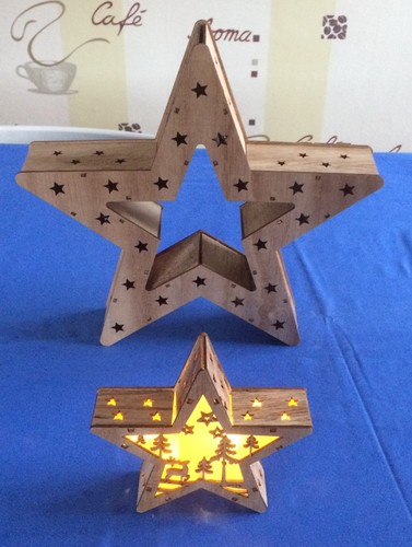 Beleuchteter weihnachtsstern - beleuchteter,