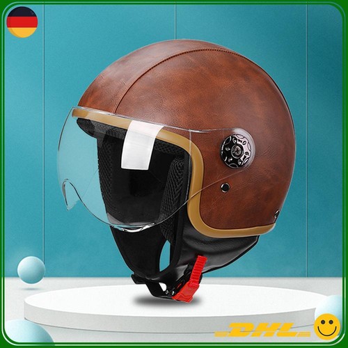 Braun chopperhelm visier - braun,