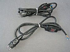 2 Stück Verlängerung Kabel Garten Terrasse aussen ca. 2,00m IP44 Schalter neu