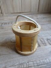 Holz Laterne mit Rohhaut - Mittelalter -   Ø15 / Höhe 14