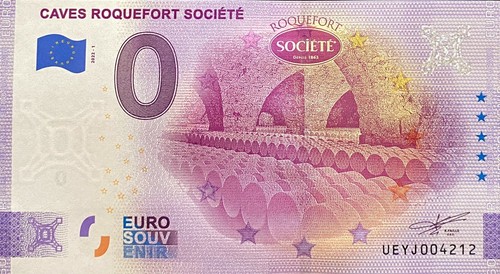 Billet euro caves roquefort - caves,