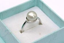 52 (16,5 mm Ø) Damen-Ring Süßwasser Perlen Schmuck ohne Zirkonia 925 Silber 10mm