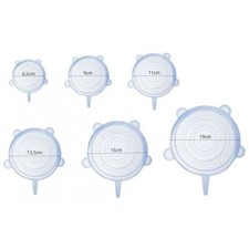 6 Silikondeckel Set