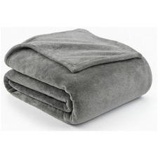 Julido Kuscheldecke 150x200cm weiche Wohndecke Tagesdecke Sofa Anthrazit Couch